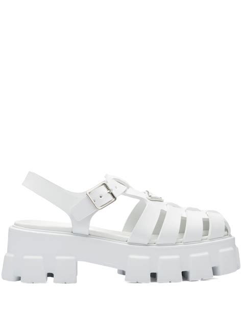 white Prada sandals women's